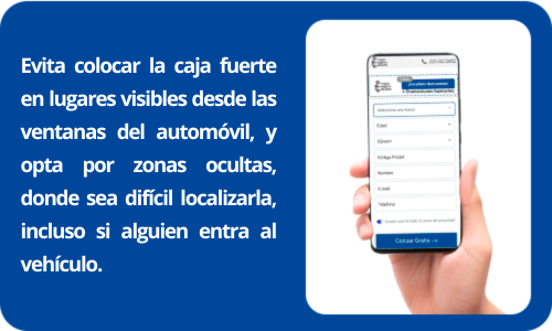 caja fuerte en el automovil