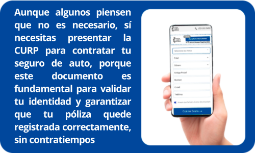 necesitas curp para el seguro de auto