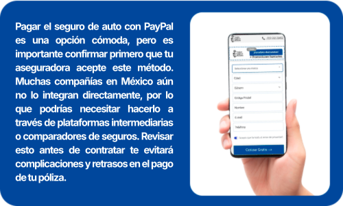 pagar el seguro de auto con paypal
