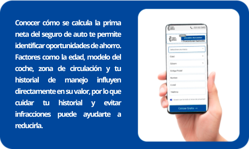 prima neta del seguro de auto