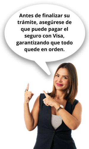 puedo pagar el seguro con visa
