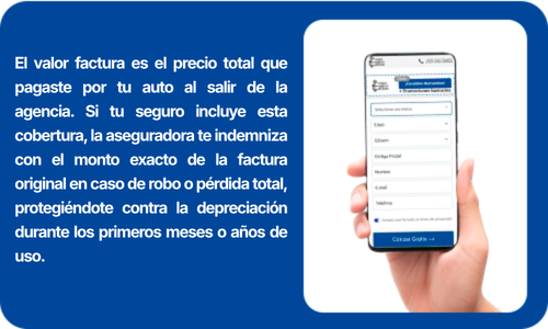que es valor de factura en seguros de autos