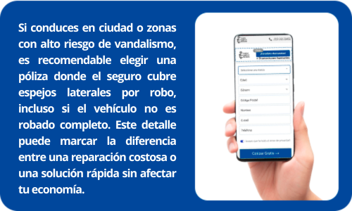 seguro cubre espejos laterales