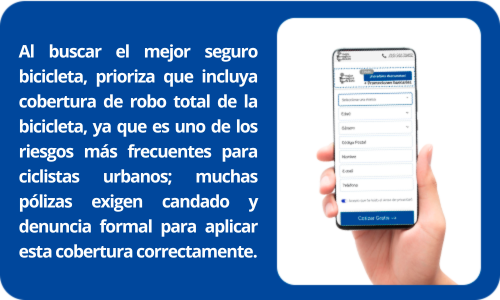 mejor seguro bicicleta