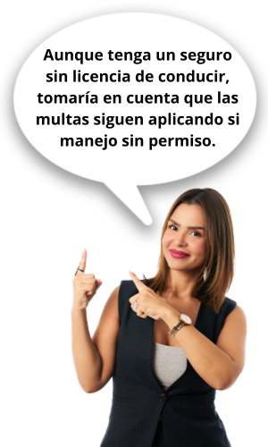 seguro sin licencia de conducir