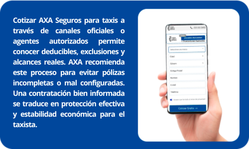 axa seguros para taxis